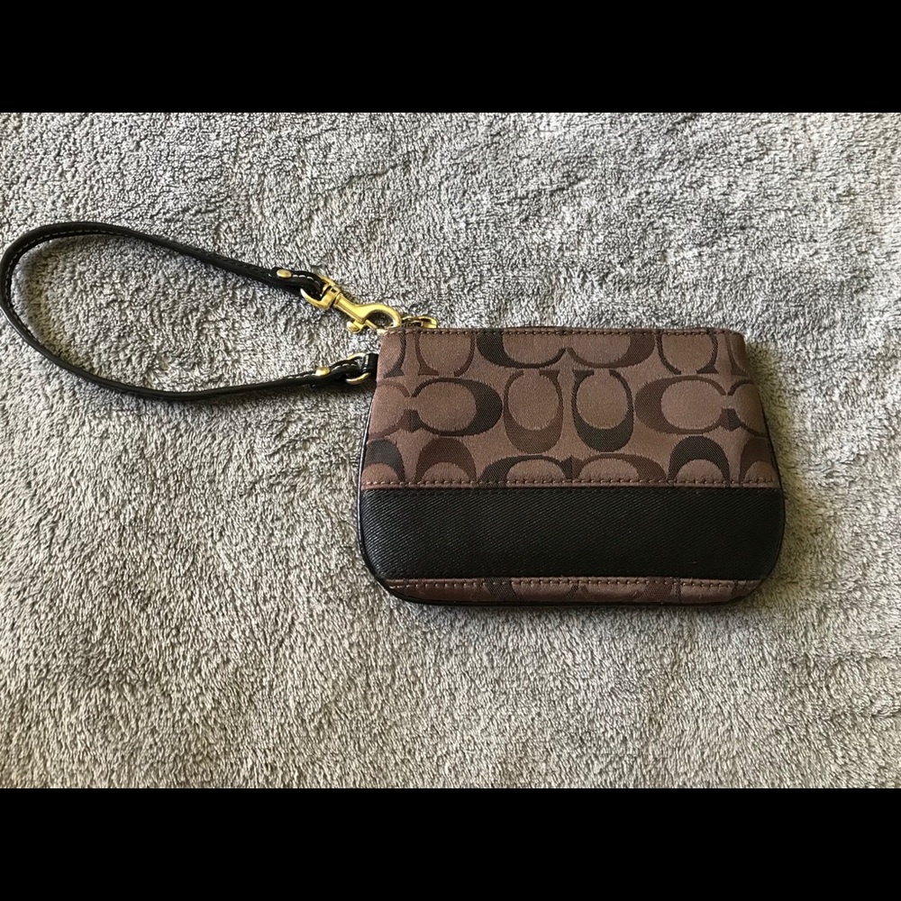 Coach Signature Wristlet
